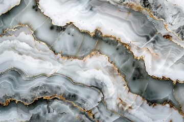 Obraz premium Marble texture featuring white and gold veins creating a luxurious and elegant design
