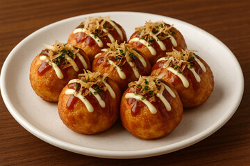 Fototapeta premium Takoyaki, traditional Japanese food