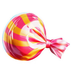 Swirled pink yellow striped candy confection sweet