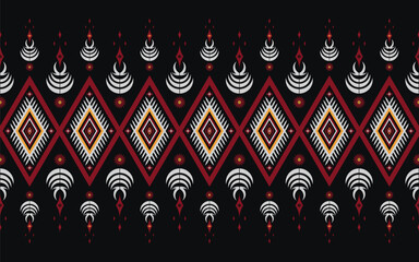 traditional tribal batik pattern ethnic ornament art wallpaper black background background suitable for your textile print