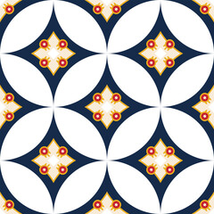 tulsa flag seamless pattern. geometric background for decoration. vector illustration