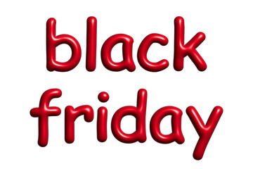 Black friday lettering 3d word Template for marketing ad, print, web, banner, poster, flyer