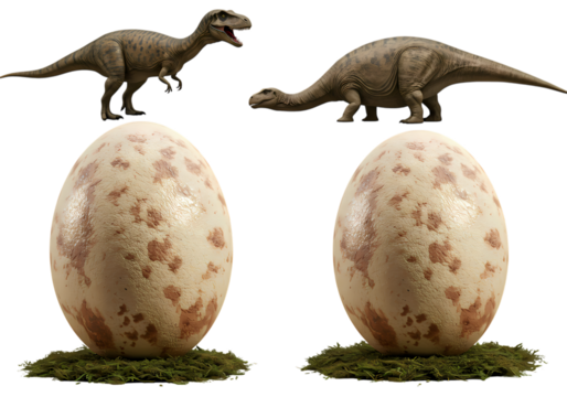 Dino Beginnings Hatching Hope isolated on transparent background