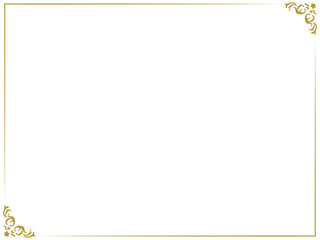 横長の星のアンティークフレーム〜ゴールド〜