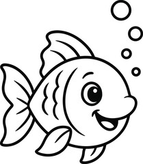 cartoon fish vector illustration