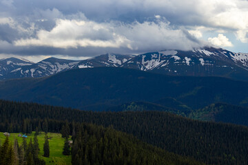 Fototapeta premium mountain landscape with clouds