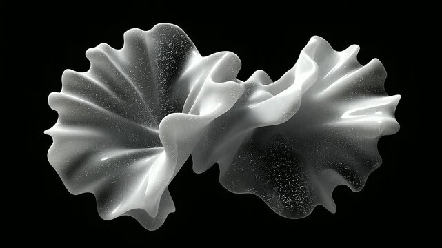 Dynamic Semi-Fluid Shapes Clustering and Tension Separation in Motion