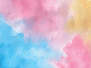 Pastel Pink and Blue Watercolor Background