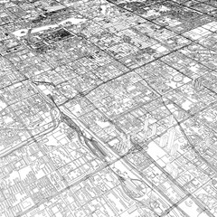 Fototapeta premium 3D illustration of city and urban in Beijing China