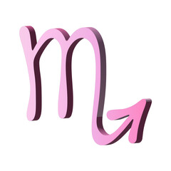 3d scorpio zodiac sign Astrology clipart Element for design