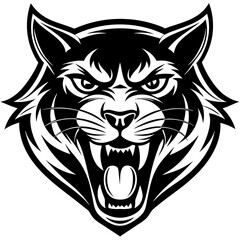 Obraz premium tiger head vector