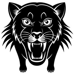 Fototapeta premium tiger head vector