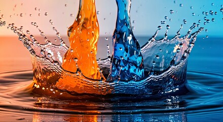 Powerful Dynamic Water Spray with Vivid Clear Droplets