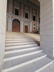 Historic building from the Spanish Civil War of 1935 The Alcazar of Toledo