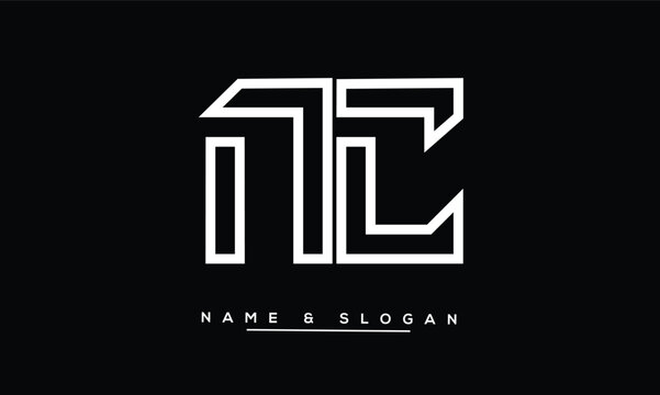 NC, CN Abstract Letters Logo Monogram