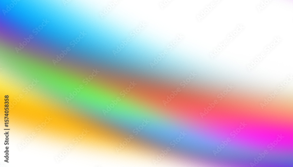 Poster abstract diagonal lines with vibrant color gradients and noise texture.