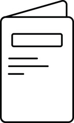 Outline food menu icon for cafe menus, websites, apps, print, and packaging design. Editable vector stroke style.