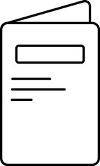 Outline food menu icon for cafe menus, websites, apps, print, and packaging design. Editable vector...