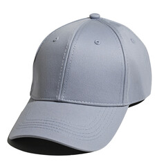 Flat Lay Baseball Cap Mockup with Soft Shadow, Isolated on Transparent Background
