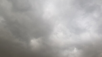 Heavy Grey Storm Clouds Filling a Gloomy Overcast Sky