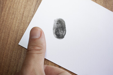 Fingerprint. Biometric authentication, biometric data, data collection