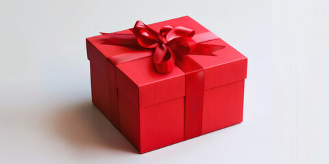 Obraz premium Red Gift Box with Ribbon. (1)