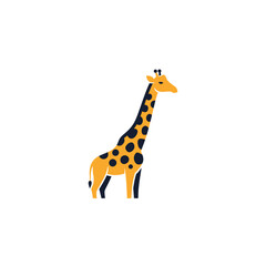 Elegant giraffe logo vector. Modern stylized animal mascot for a premium brand.
