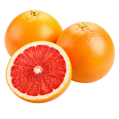 A Grapefruit citrus isolated on transparent background