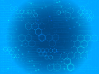 Cyber ​​material_background image_blue