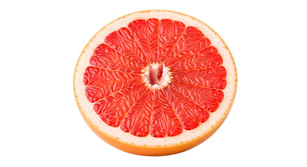 Juicy Grapefruit Slice: A Vibrant, Refreshing Image with Transparent Background