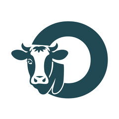 Initial Caw Logo combine with letter O vector template