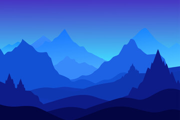 Naklejka premium mountains in the mountains