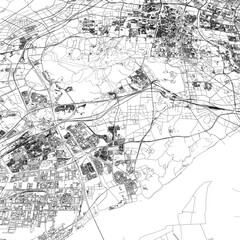 Fototapeta premium 3D illustration of city and urban in Nanjing China