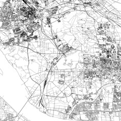 Obraz premium 3D illustration of city and urban in Nanjing China