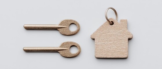 House keys event home image minimalist environment close-up view security concept