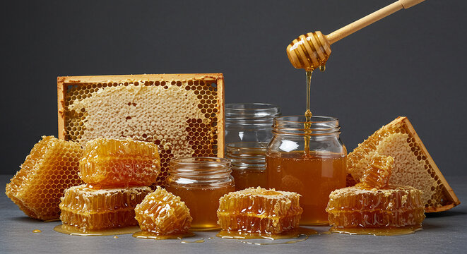 honey and honeycomb