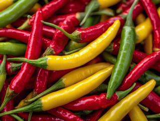 red and yellow chili peppers