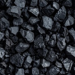 Dark Volcanic Stone Seamless Texture, Rough Surface, High Contrast