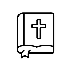 Obraz premium Bible Icon transparent background