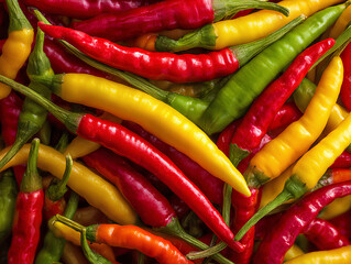 red and green chili peppers
