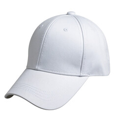 Side Angle Baseball Cap with Adjustable Strap, Isolated on Transparent Background