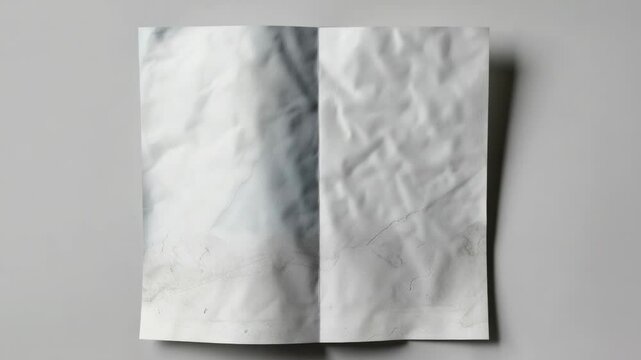 A simple scene with a folded piece of paper sitting on a table