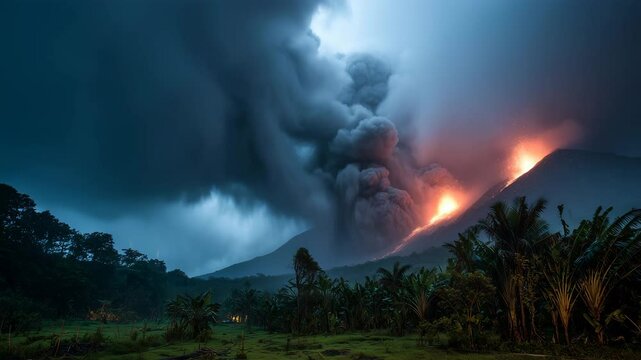 熱融雨季で変貌する瓦礫泥流