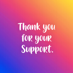 Expressing Gratitude A Thank You for Your Support Image