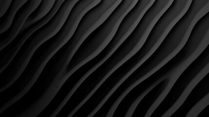 Fototapeta premium Elegant Dark Abstract Background with Wavy Lines and Subtle Shadows