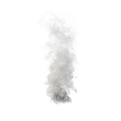 Abstract Smoke, Plume White Vapor Texture , 3D , transparent background , PNG
