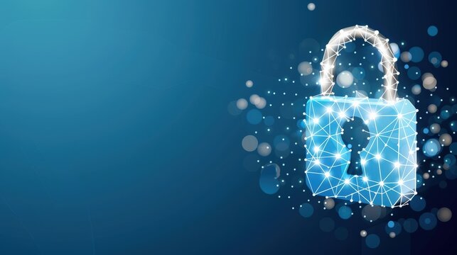 Digital security measures and innovations cybersecurity awareness month infographic virtual environment eye-level view data protection insights