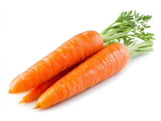 carrots isolated on white