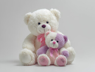 two teddy bears