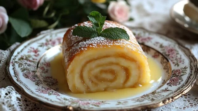  jam roly-poly english desser video